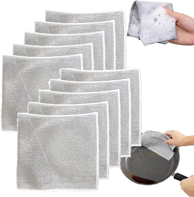 Multipurpose Wire Dishwash Cloths (Pack Of 6)