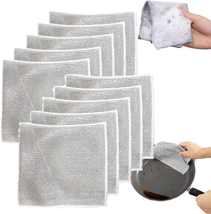 Multipurpose Wire Dishwash Cloths (Pack Of 6)
