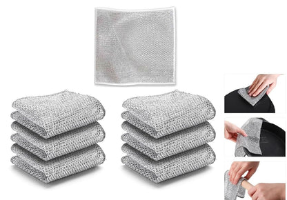 Multipurpose Wire Dishwash Cloths (Pack Of 6)