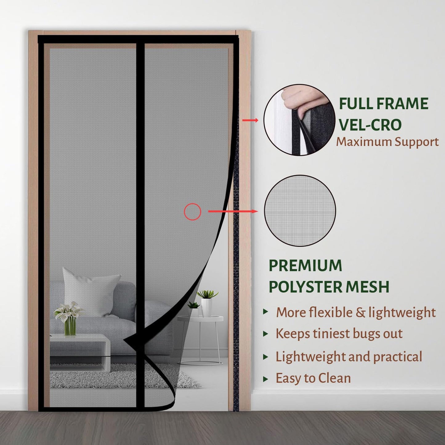 Magnetic Door Curtain
