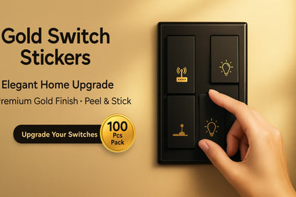 Gold Switch Stickers